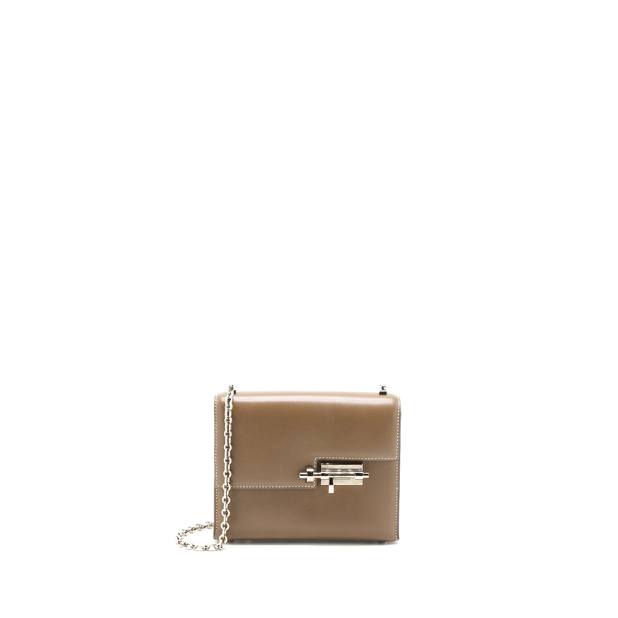 HERMES MINI VERROU BAG TADELAKT ETOUPE SHW