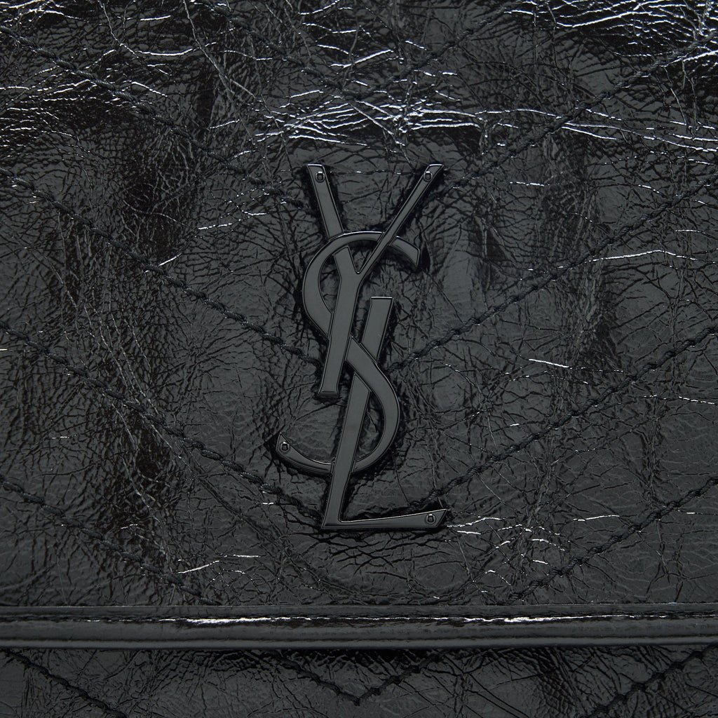 SAINT LAURENT/ YSL NIKI BABY BAG BLACK WITH BLACK HARDWARE
