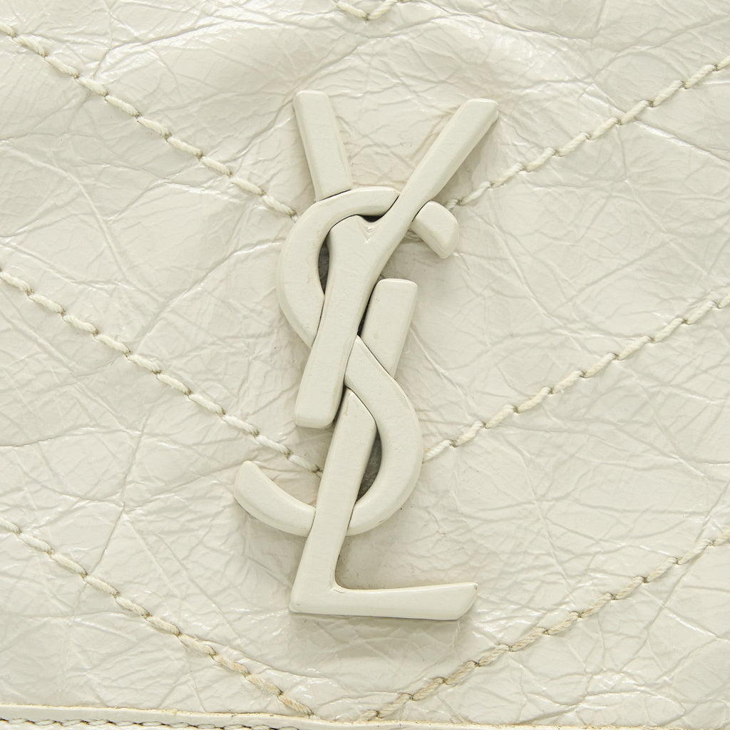 SAINT LAURENT/ YSL NIKI BABY CHAIN BAG IN CRINKLED VINTAGE LEATHER