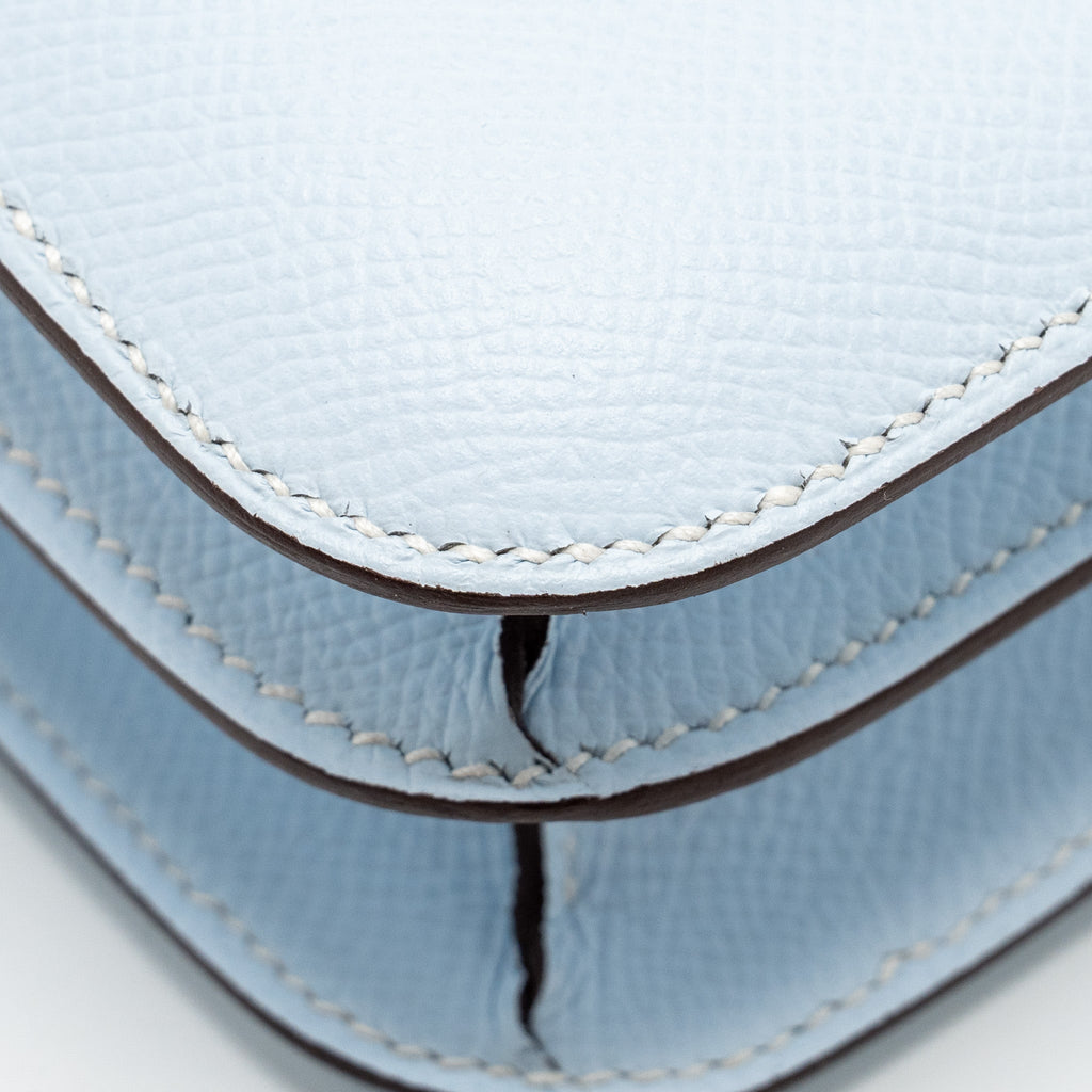 HERMES MINI CONSTANCE EPSOM BLUE BRUME SHW