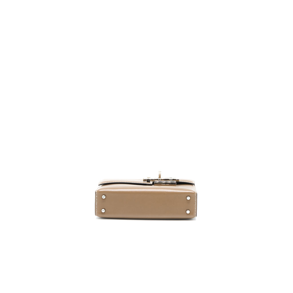 HERMES MINI VERROU BAG TADELAKT ETOUPE SHW
