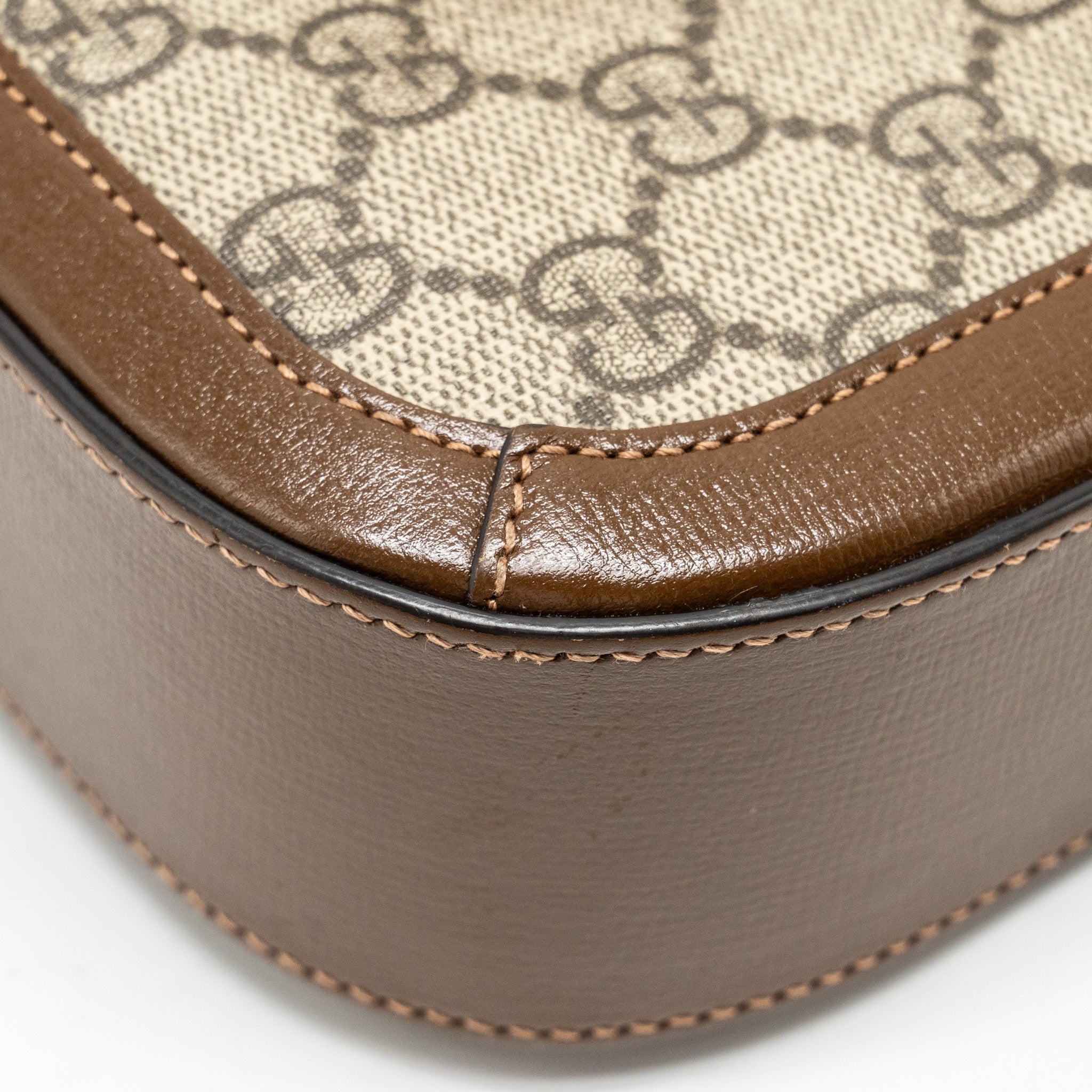 GUCCI HORSEBIT 1955 MINI BAG GG SUPREME CANVAS GHW