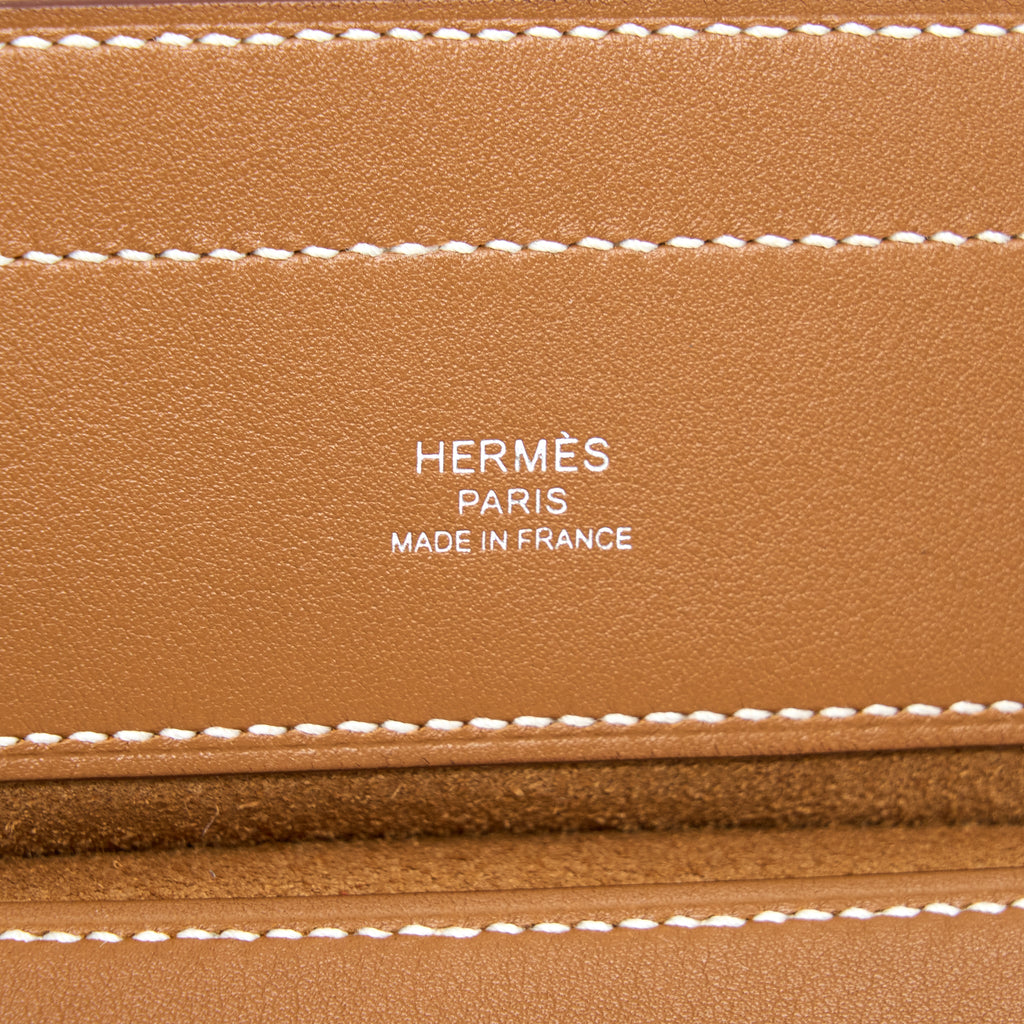 HERMES ALINE MINI SHORT STRAP CHERI GOLD SHW