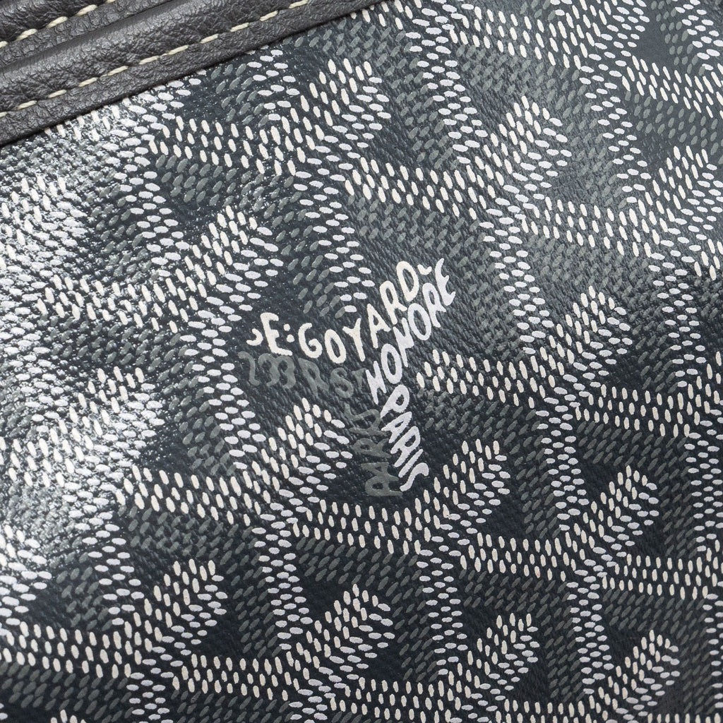 GOYARD MINI ANJOU TOTE BAG GOYARDINE CANVAS GREY SHW