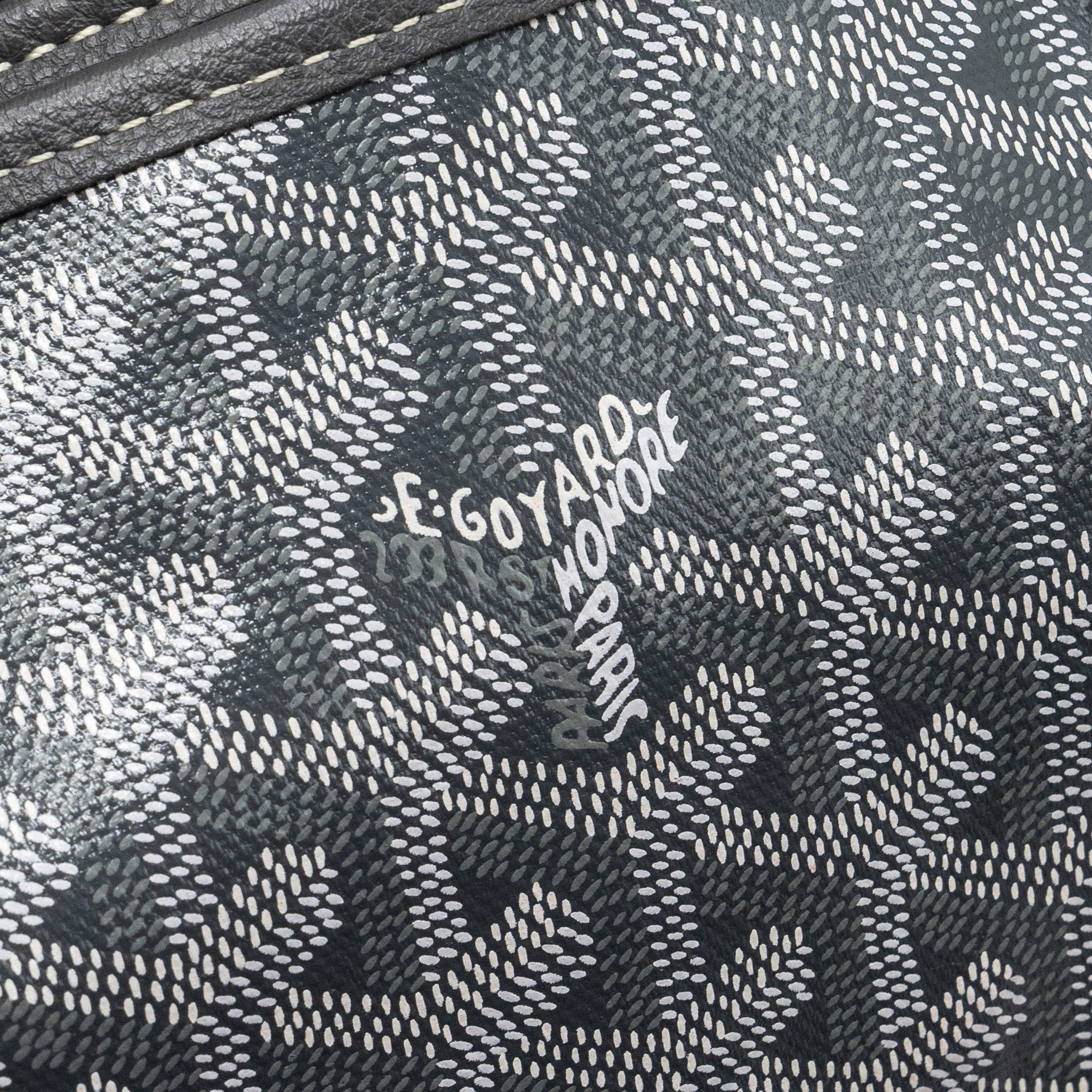 GOYARD MINI ANJOU TOTE BAG GOYARDINE CANVAS GREY SHW