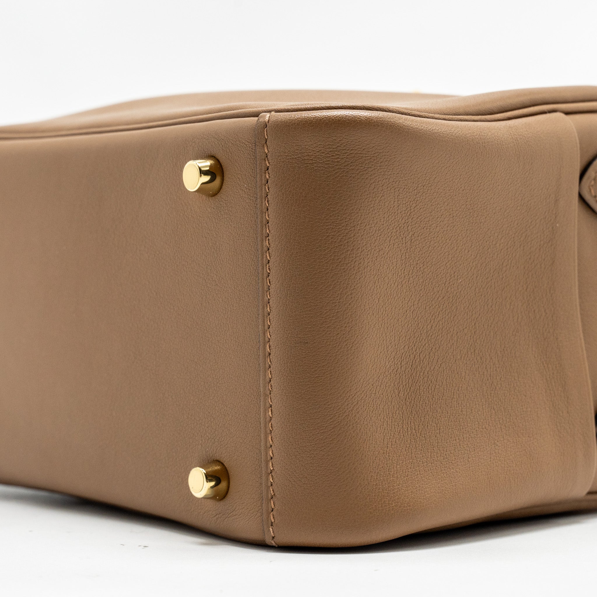 HERMES MINI LINDY SWIFT ALEZAN/BISCUIT GHW