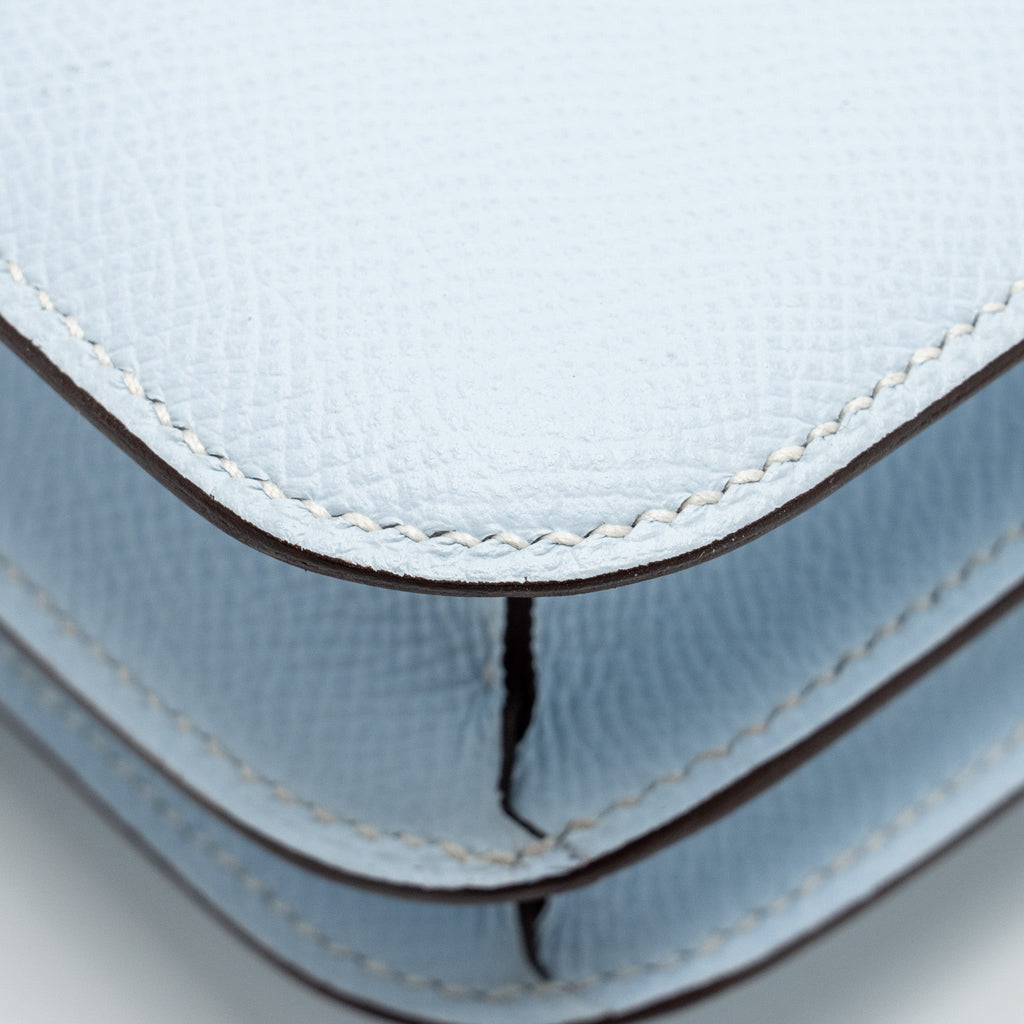 HERMES MINI CONSTANCE EPSOM BLUE BRUME SHW