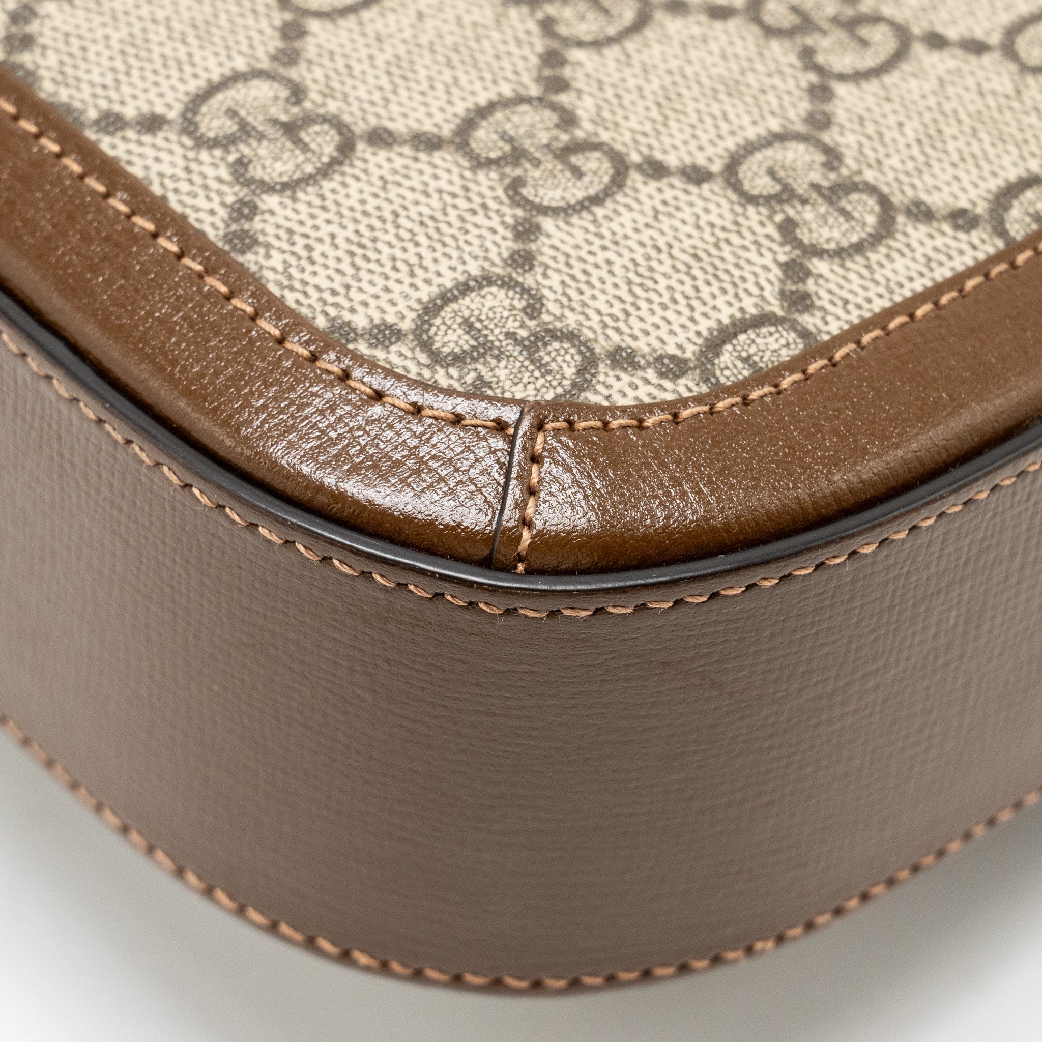 GUCCI HORSEBIT 1955 MINI BAG GG SUPREME CANVAS GHW