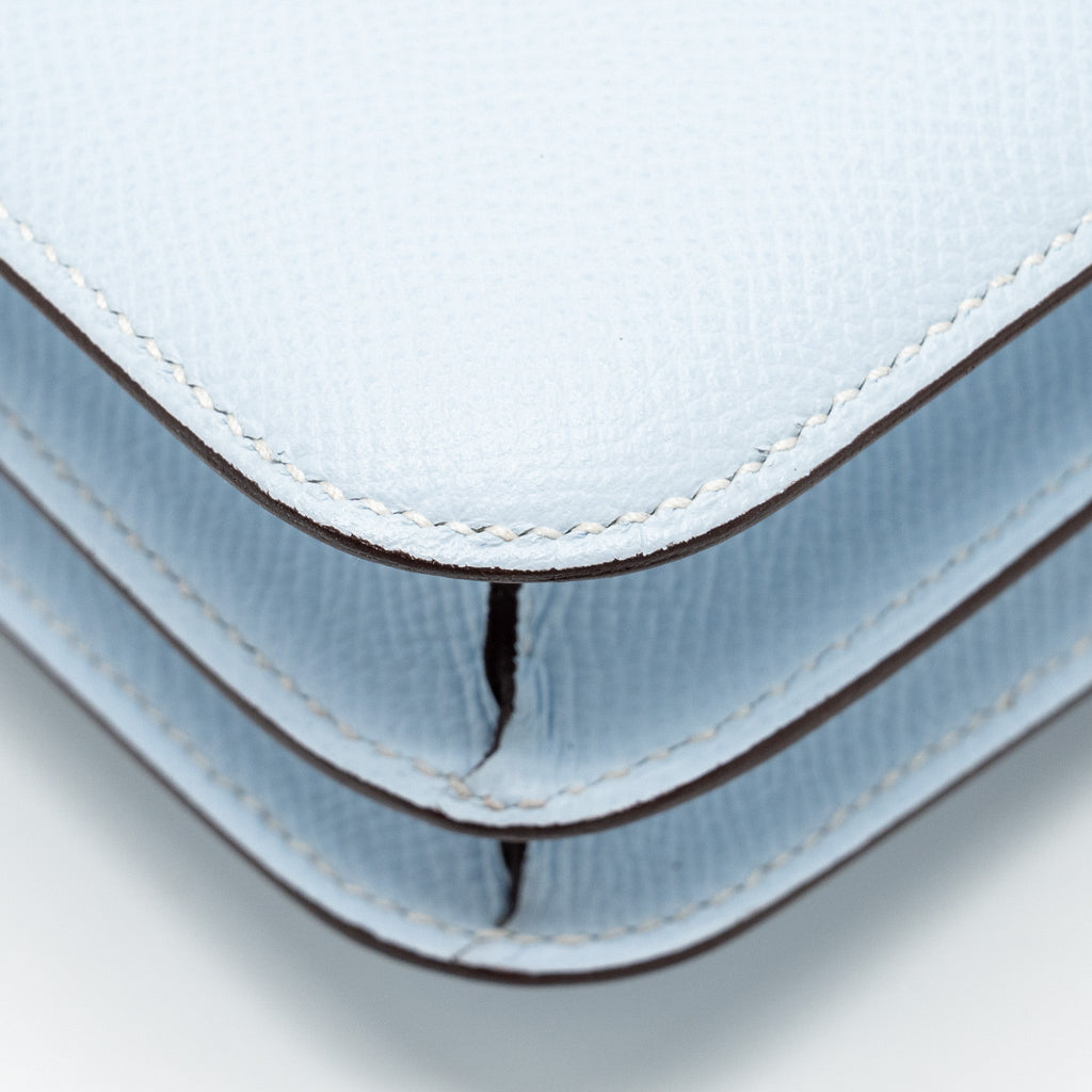 HERMES MINI CONSTANCE EPSOM BLUE BRUME SHW