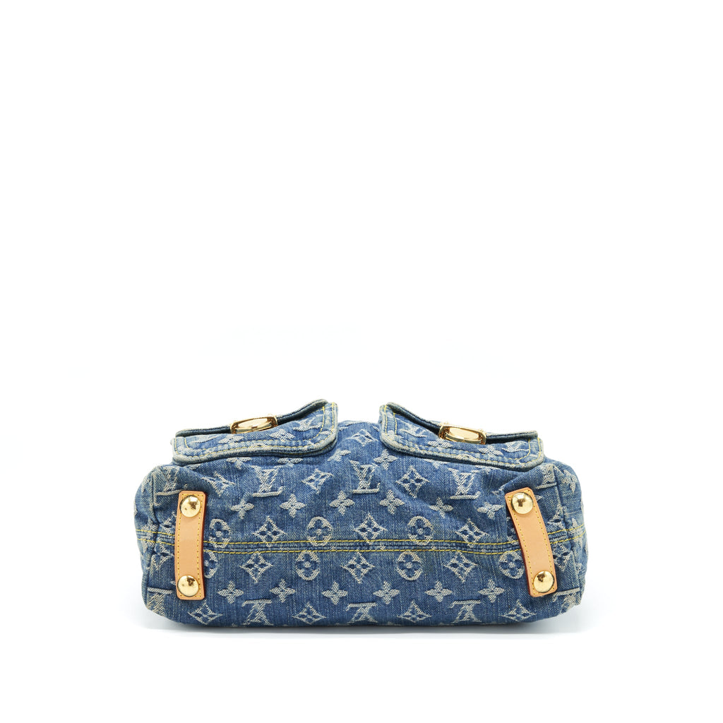 LOUIS VUITTON DENIM BAGGY PM MONOGRAM GHW