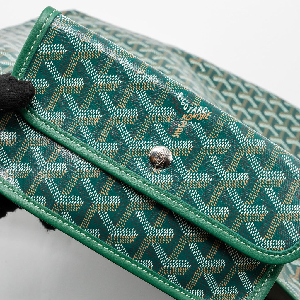 GOYARD BOHEME HOBO BAG CANVAS/ CALFSKIN GREEN SHW