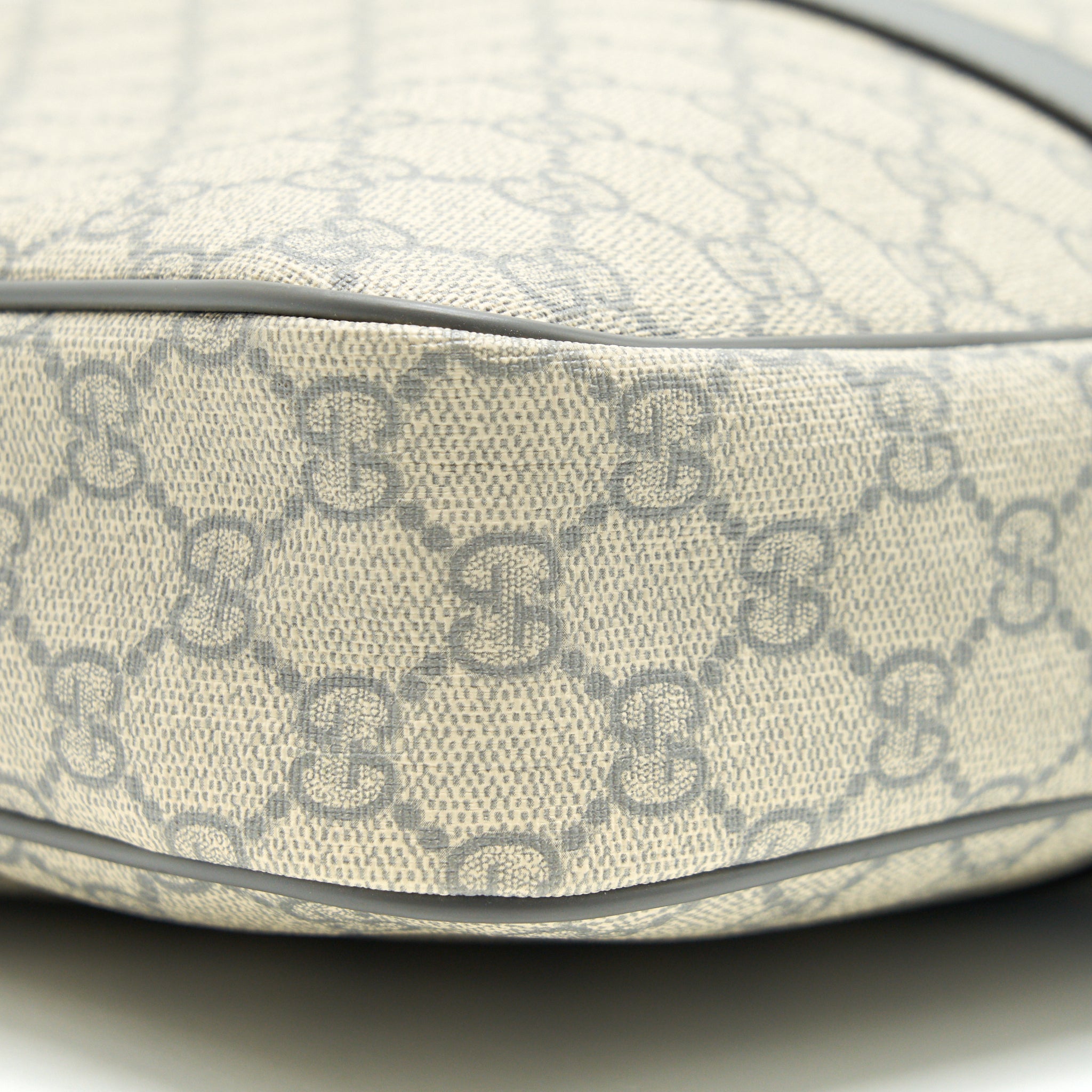 GUCCI MEN'S MONOGRAM CANVAS BRIEFCASE BEIGE