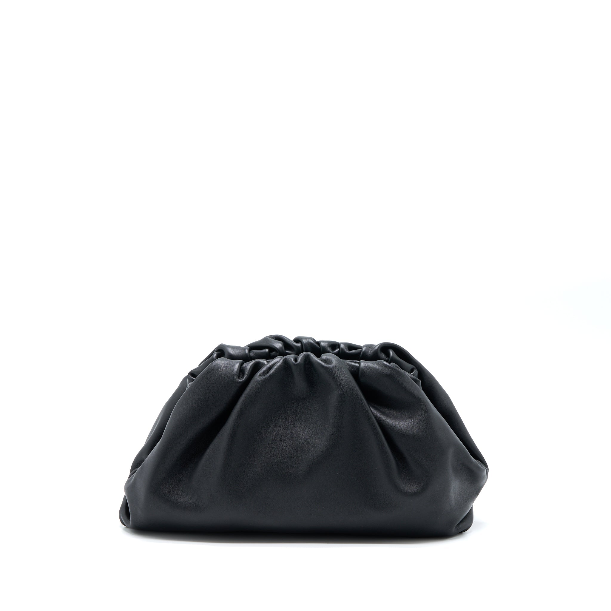 BOTTEGA VENETA TEEN POUCH CALFSKIN BLACK