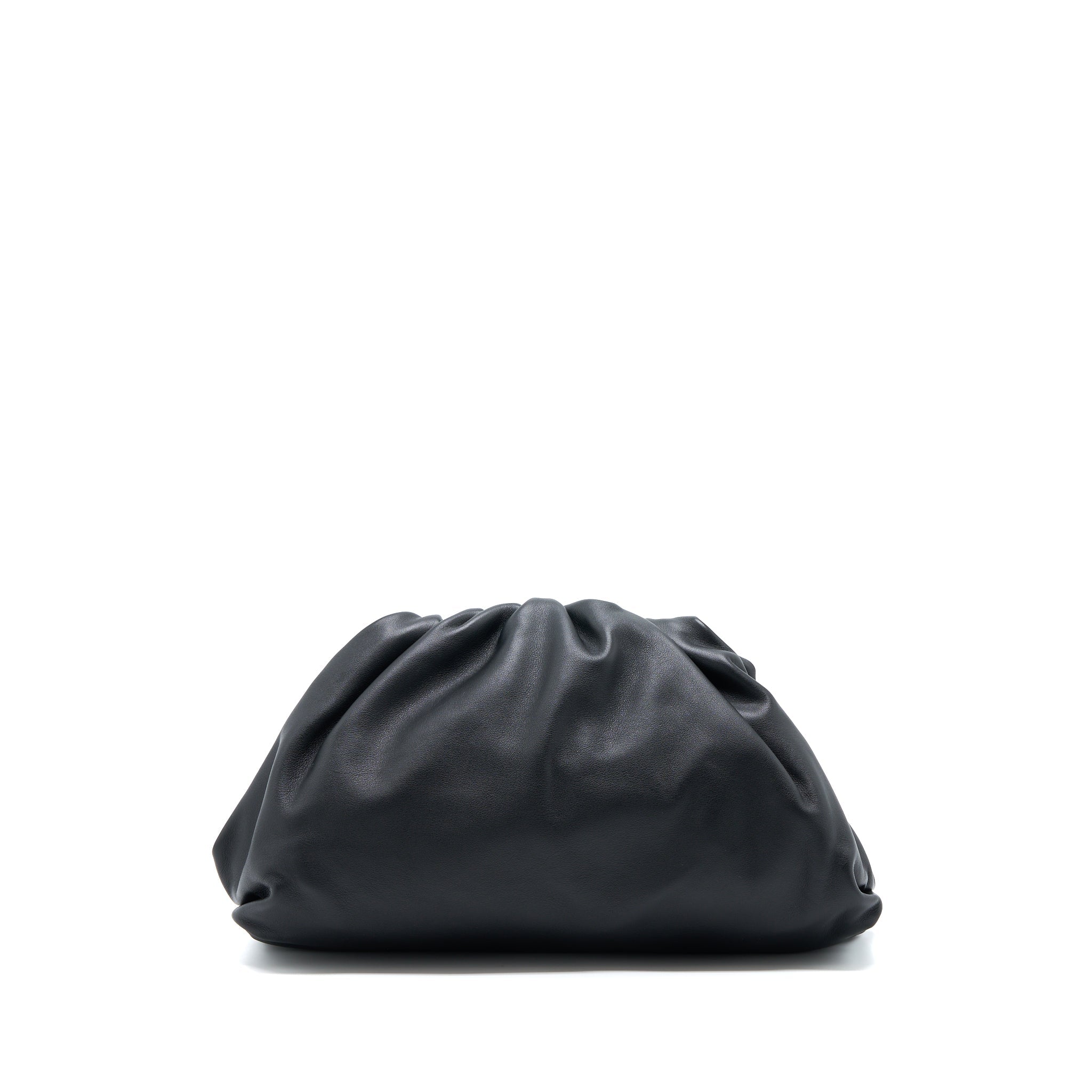 BOTTEGA VENETA TEEN POUCH CALFSKIN BLACK