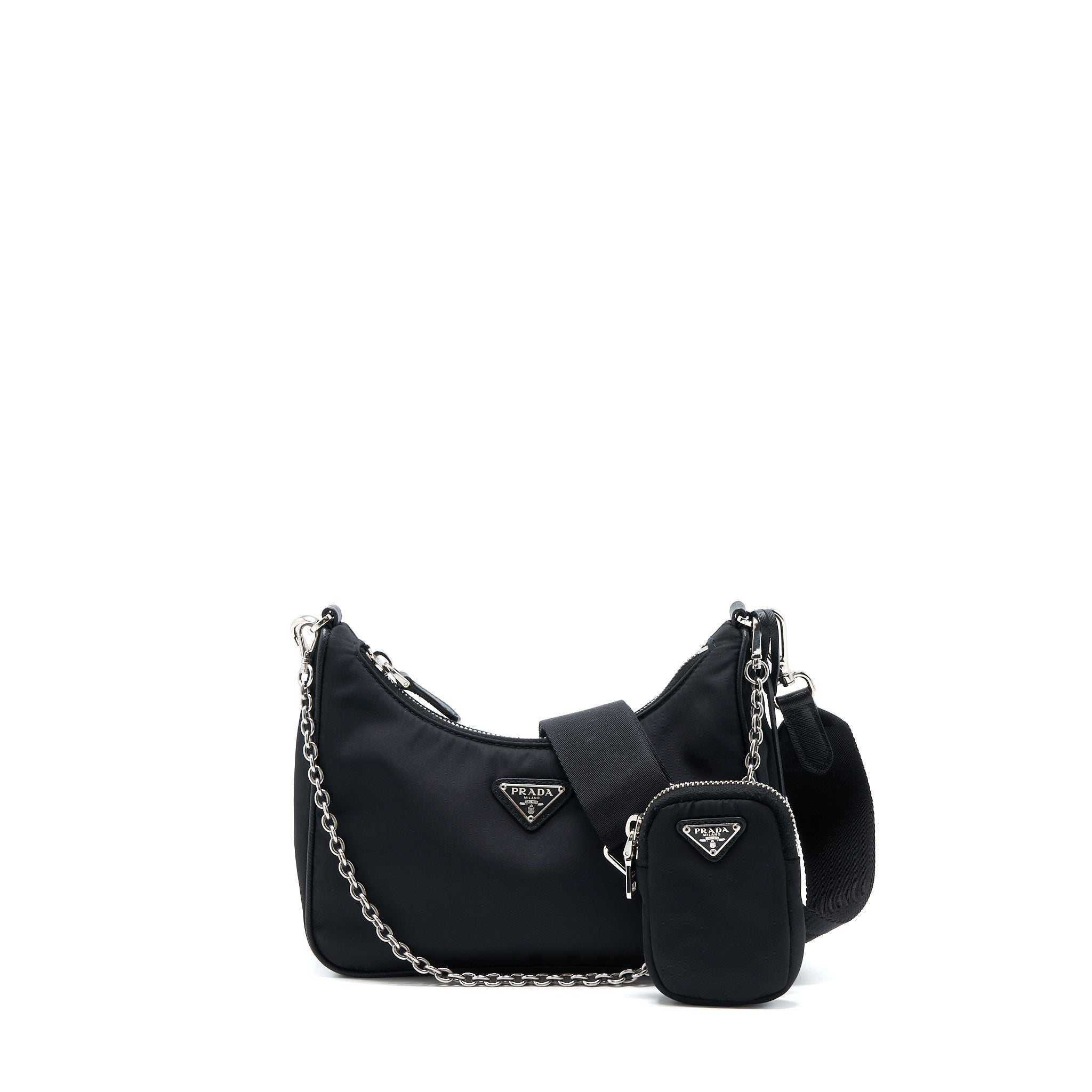 PRADA RE-EDITION 2005 NYLON BAG BLACK SHW