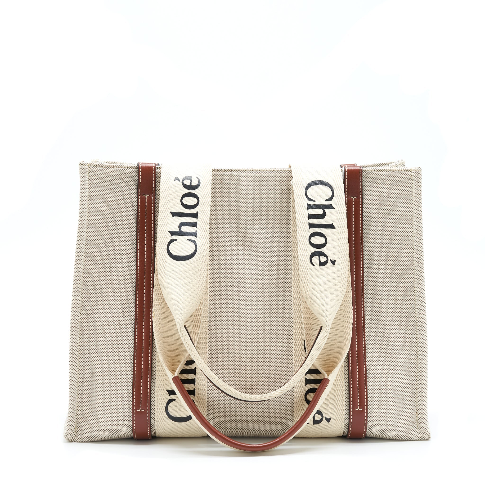 CHLOE CANVAS TOTE SHOULDER BAG