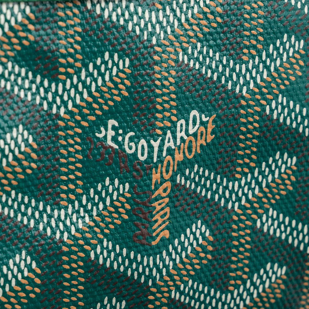 GOYARD BOHEME HOBO BAG CANVAS/ CALFSKIN GREEN SHW