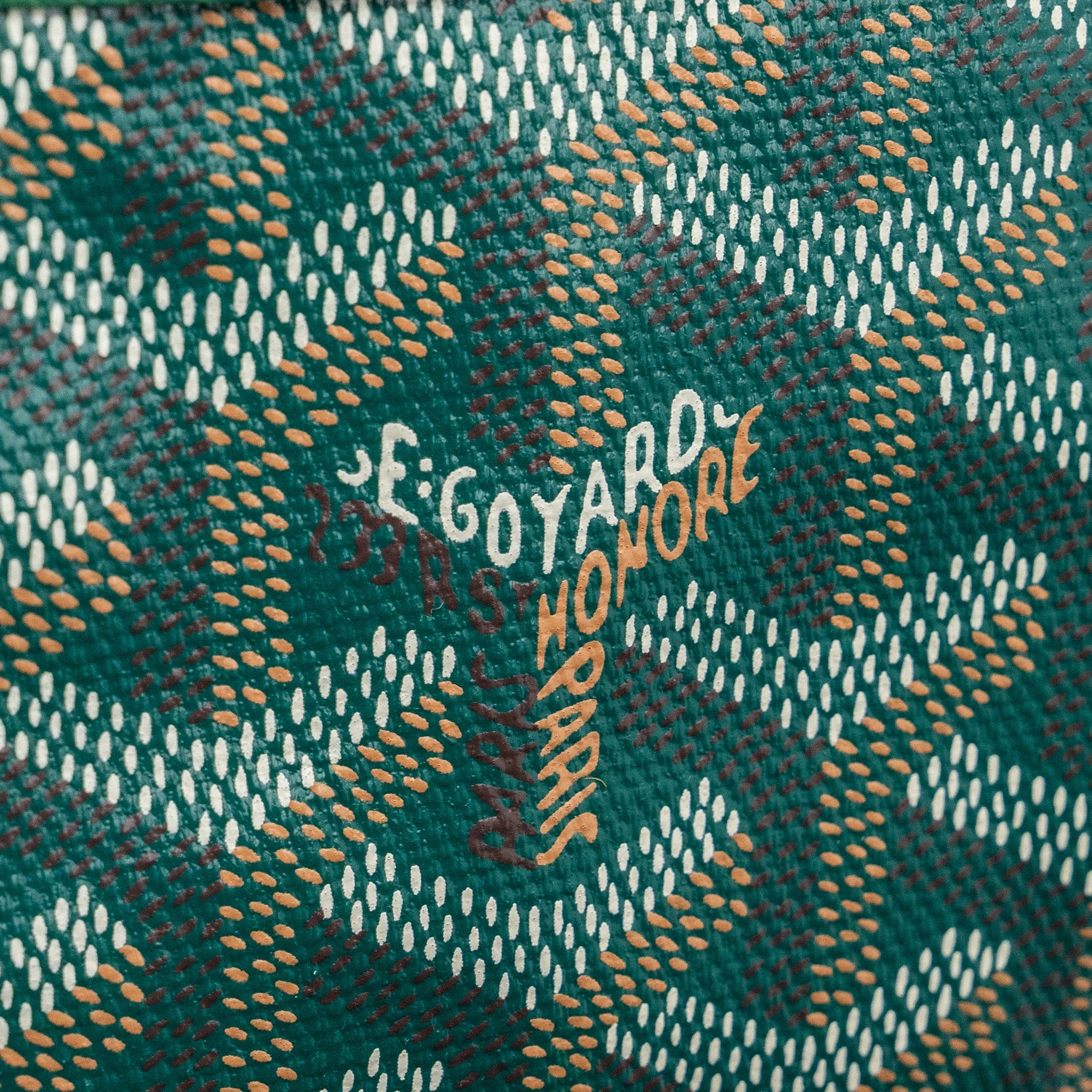 GOYARD BOHEME HOBO BAG CANVAS/ CALFSKIN GREEN SHW