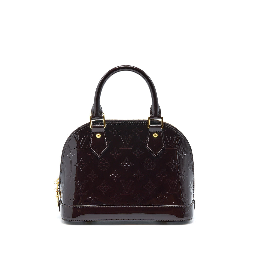 LOUIS VUITTON ALMA BB MONOGRAM VERNIS AMARANTE RED GHW (2022 VERSION)