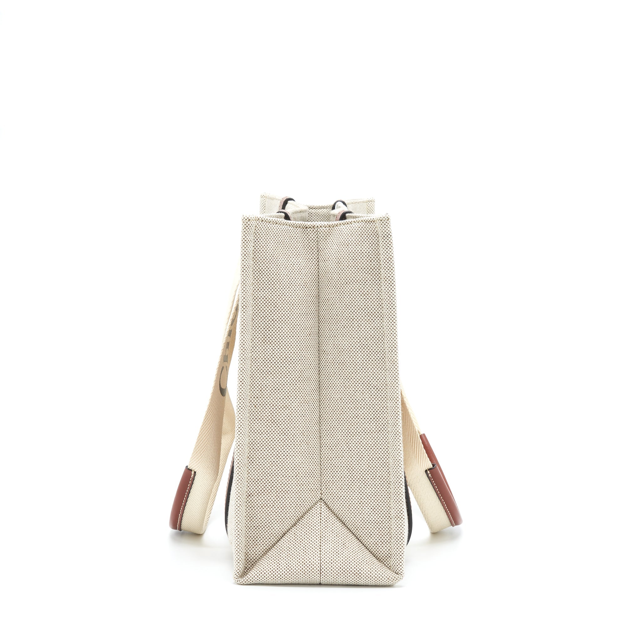 CHLOE CANVAS TOTE SHOULDER BAG