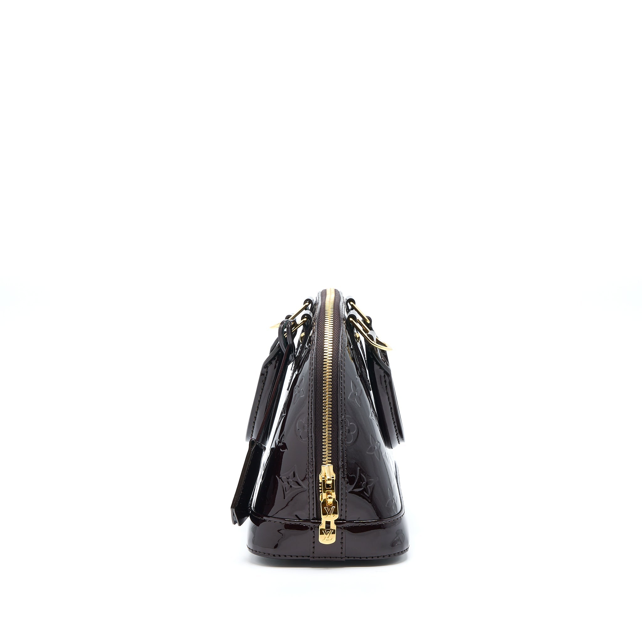 LOUIS VUITTON ALMA BB MONOGRAM VERNIS AMARANTE RED GHW (2022 VERSION)