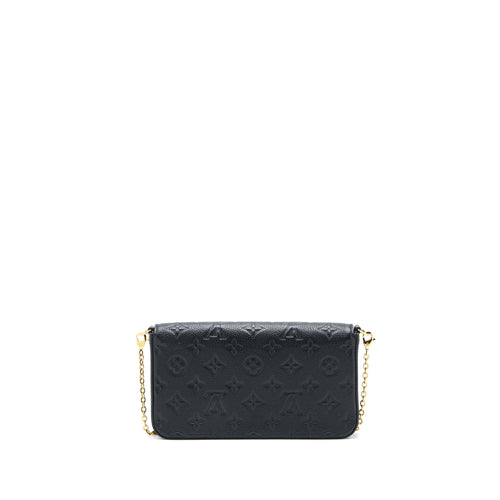 LOUIS VUITTON FELICIE POCHETTE MONOGRAM EMPREINTE BLACK GHW