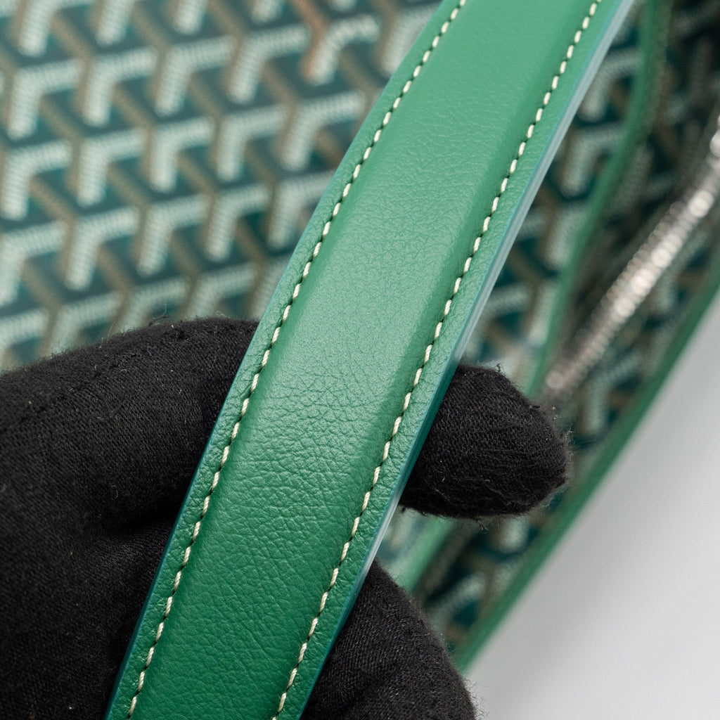 GOYARD BOHEME HOBO BAG CANVAS/ CALFSKIN GREEN SHW