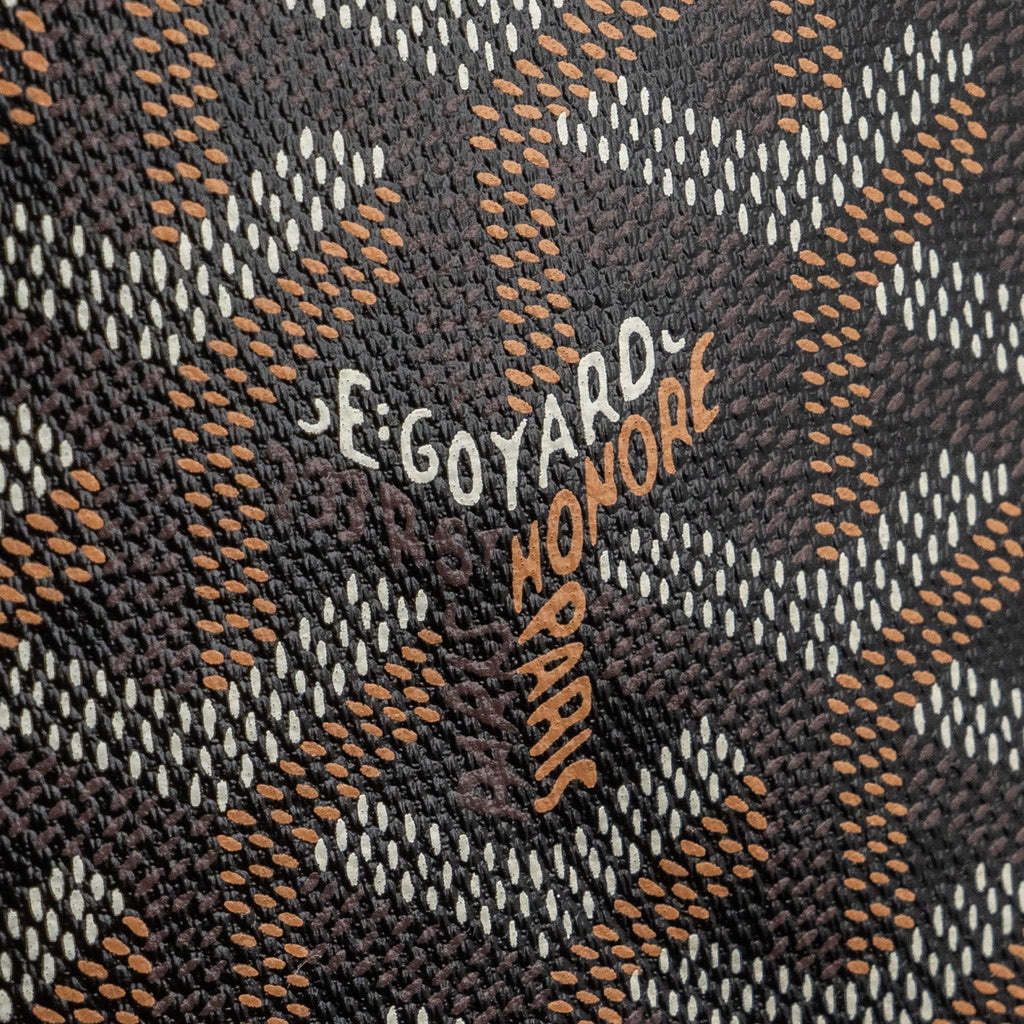 GOYARD ARTOIS PM BAG CANVAS/ CALFSKIN BLACK/ TAN SHW