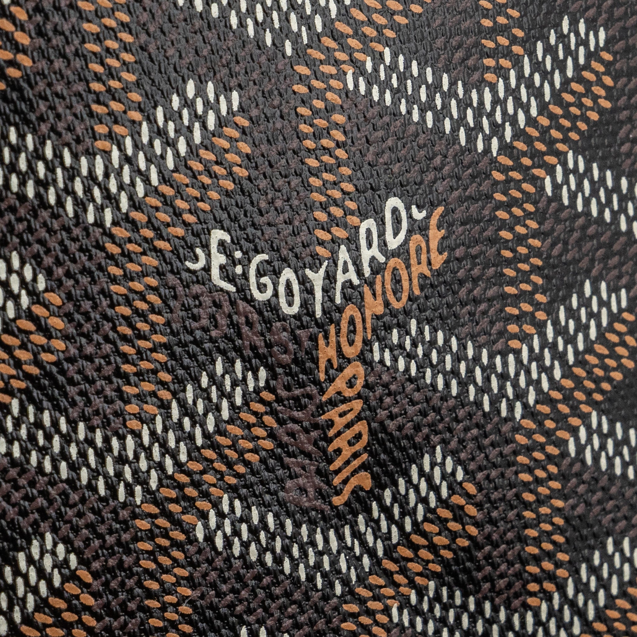 GOYARD ARTOIS PM BAG CANVAS/ CALFSKIN BLACK/ TAN SHW