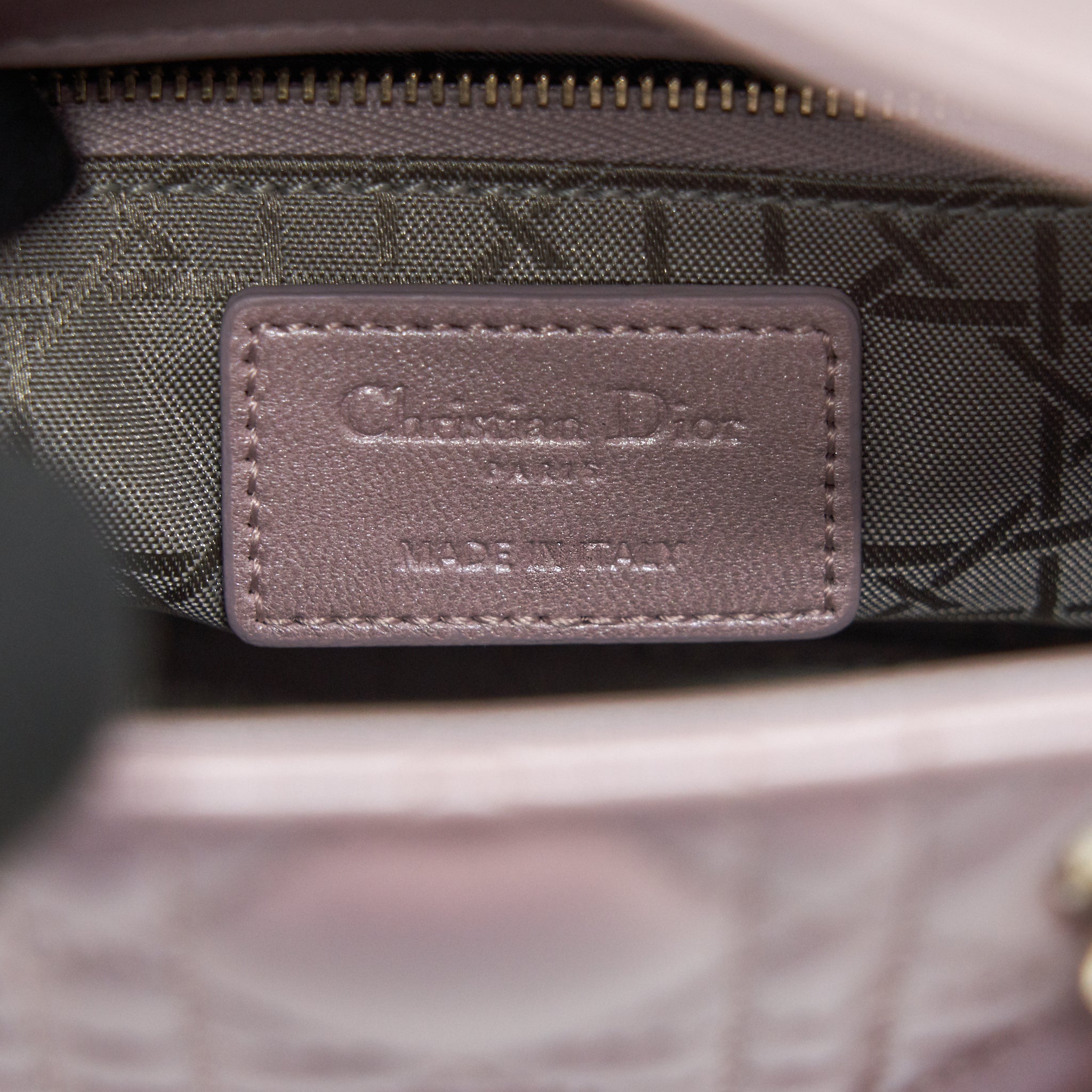 DIOR LADY DIOR MINI TOTE BAG PINK WITH LGHW