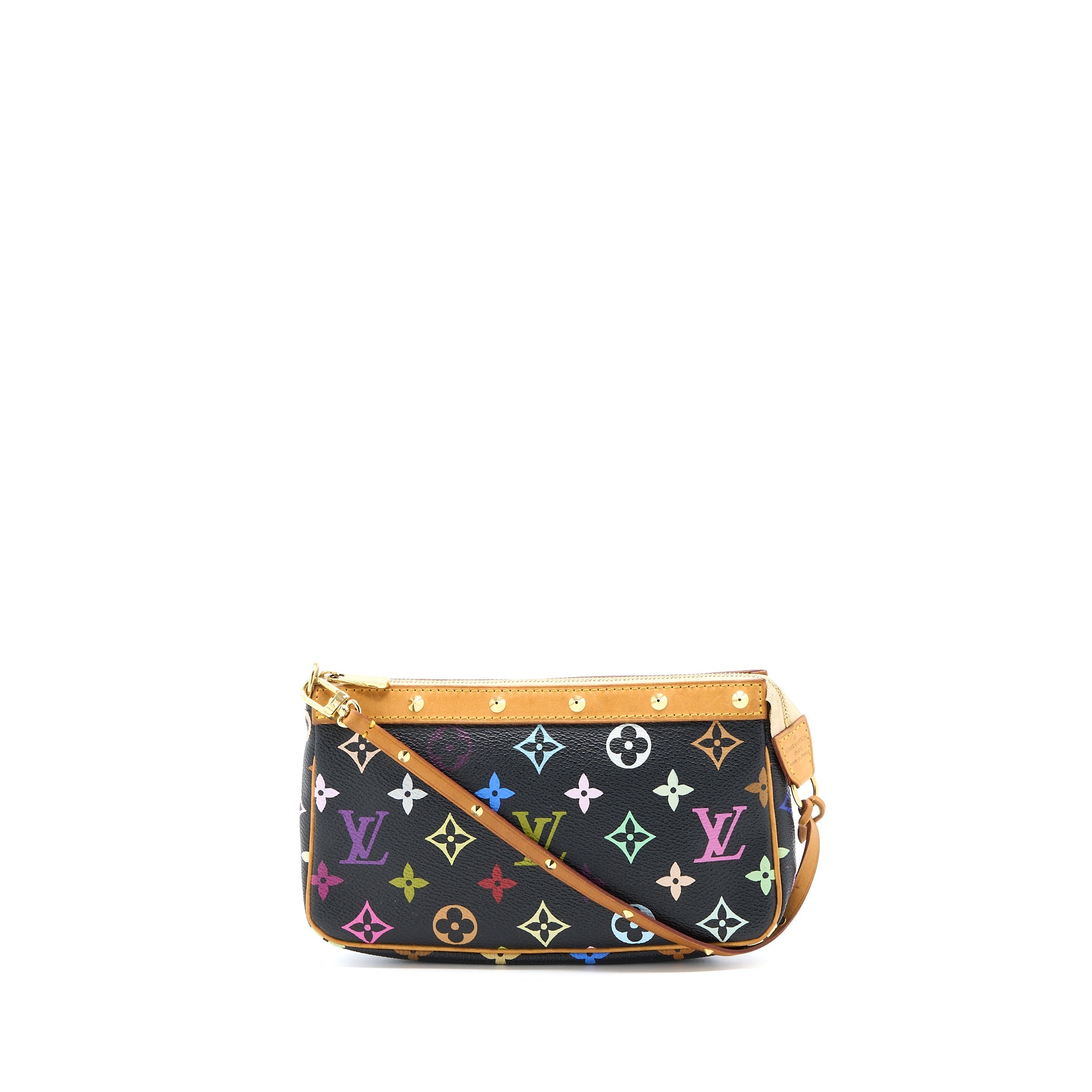 LOUIS VUITTON POCHETTE ACCESSORIES MONOGRAM CANVAS MULTICOLOUR GHW