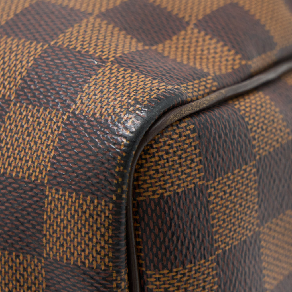 LOUIS VUITTON SPEEDY BANDOULIERE 25 DAMIER EBENE CANVAS GHW