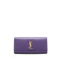 SAINT LAURENT/YSL CLUTCH CAVIAR PURPLE GHW