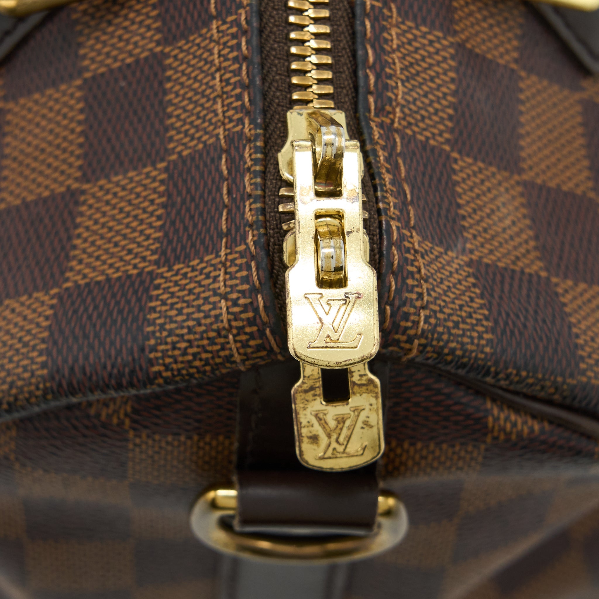 LOUIS VUITTON SPEEDY BANDOULIERE 25 DAMIER EBENE CANVAS GHW