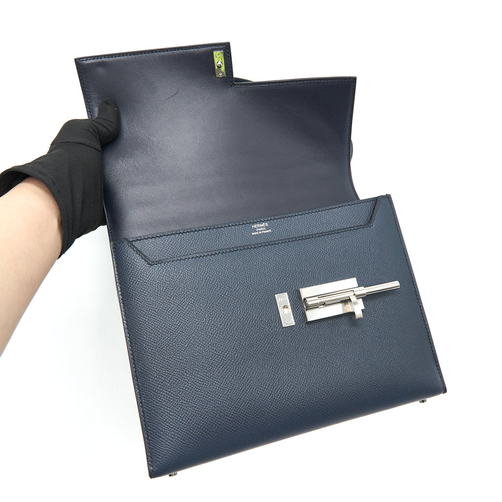 HERMES EPSOM VERROU 21 DARK BLUE