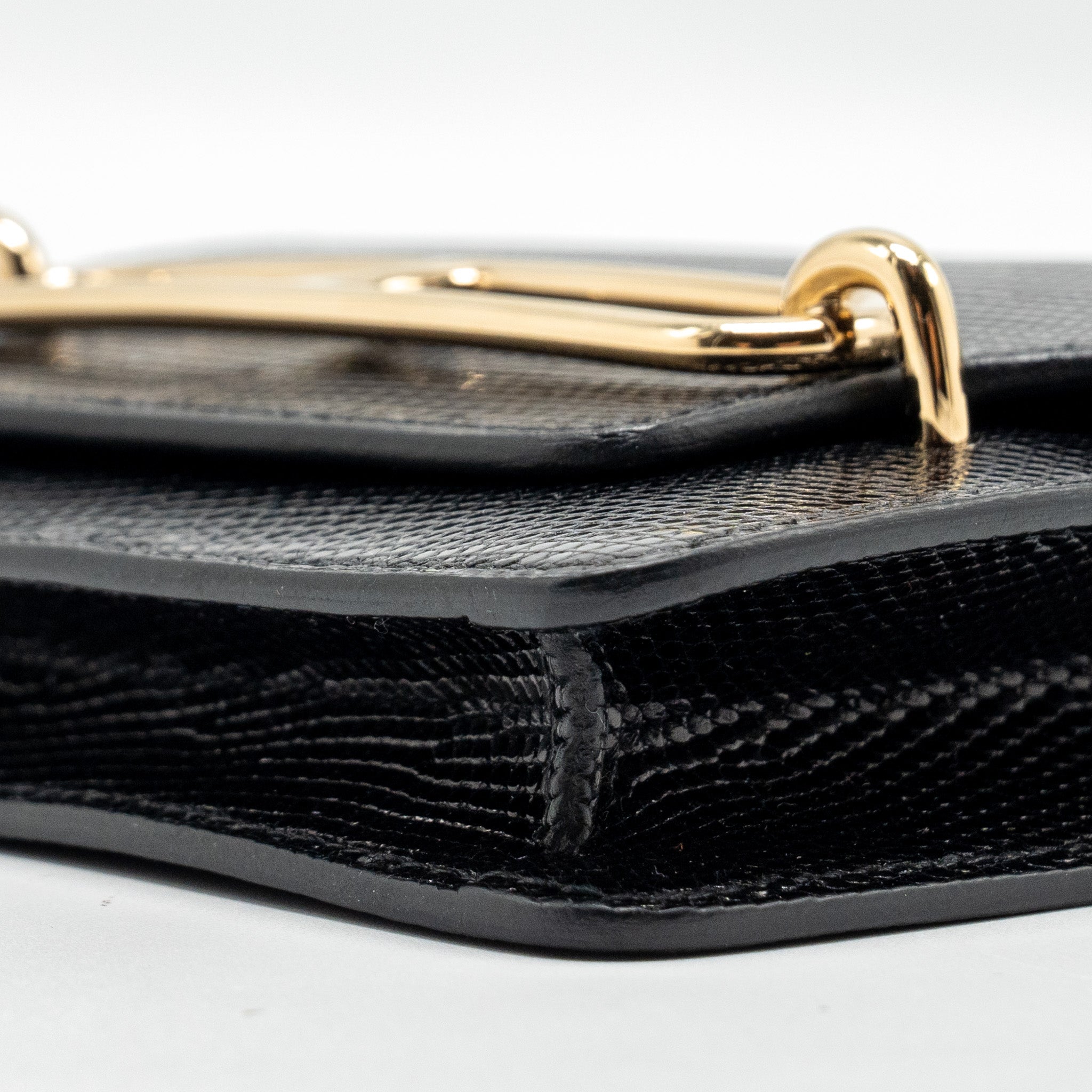 HERMES ROULIS SLIM LIZARD BLACK GHW
