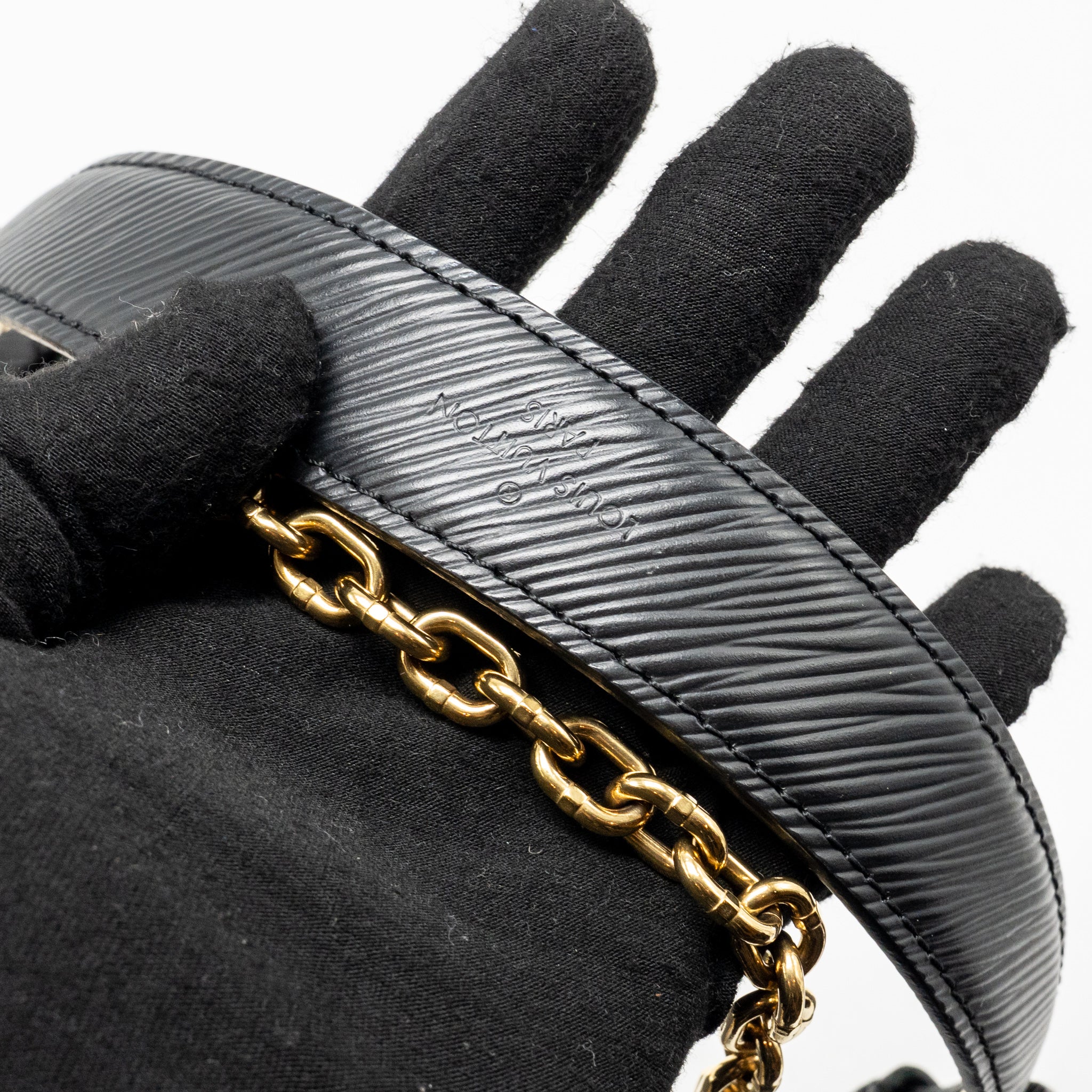 LOUIS VUITTON LOVE LOCK TWIST MM EPI BLACK MULTICOLOUR HARDWARE