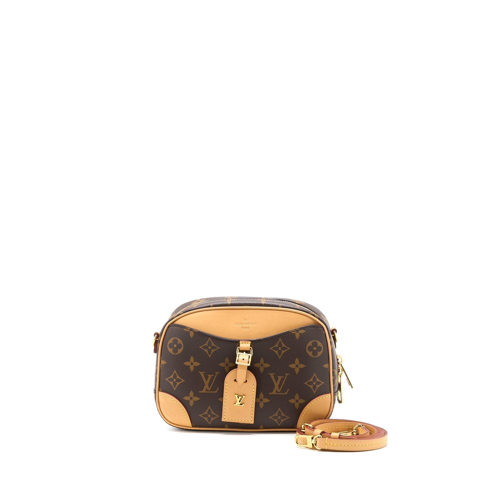 LOUIS VUITTON MINI DEAUVILLE SHOULDER BAG MONOGRAM CANVAS GHW