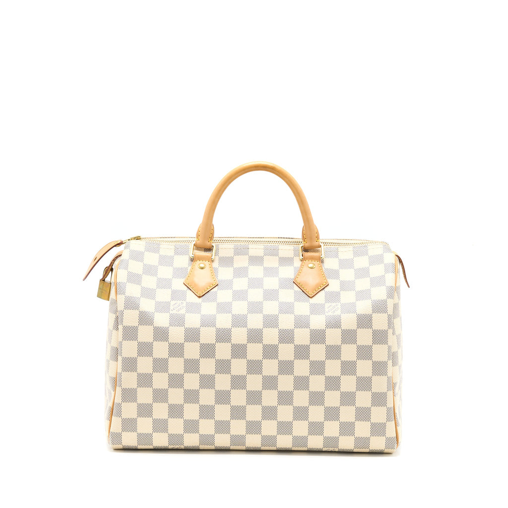 LOUIS VUITTON SPEEDY 30 DAMIER AZUR CANVAS GHW