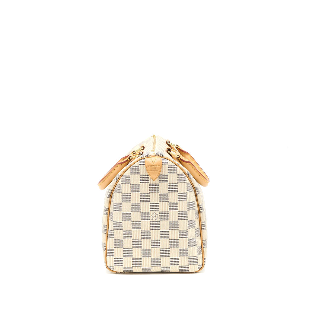 LOUIS VUITTON SPEEDY 30 DAMIER AZUR CANVAS GHW