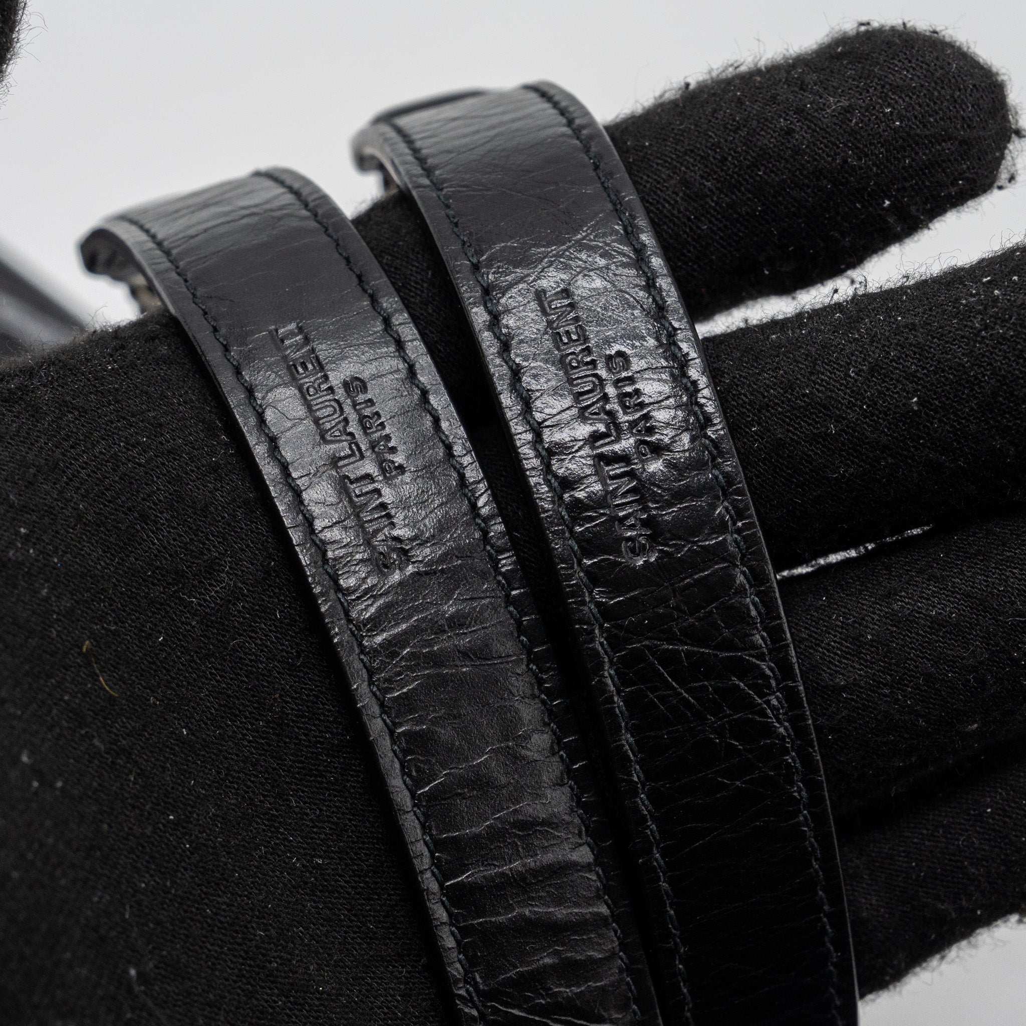 SAINT LAURENT NIKI BABY CALFSKIN BLACK RUTHENIUM HARDWARE