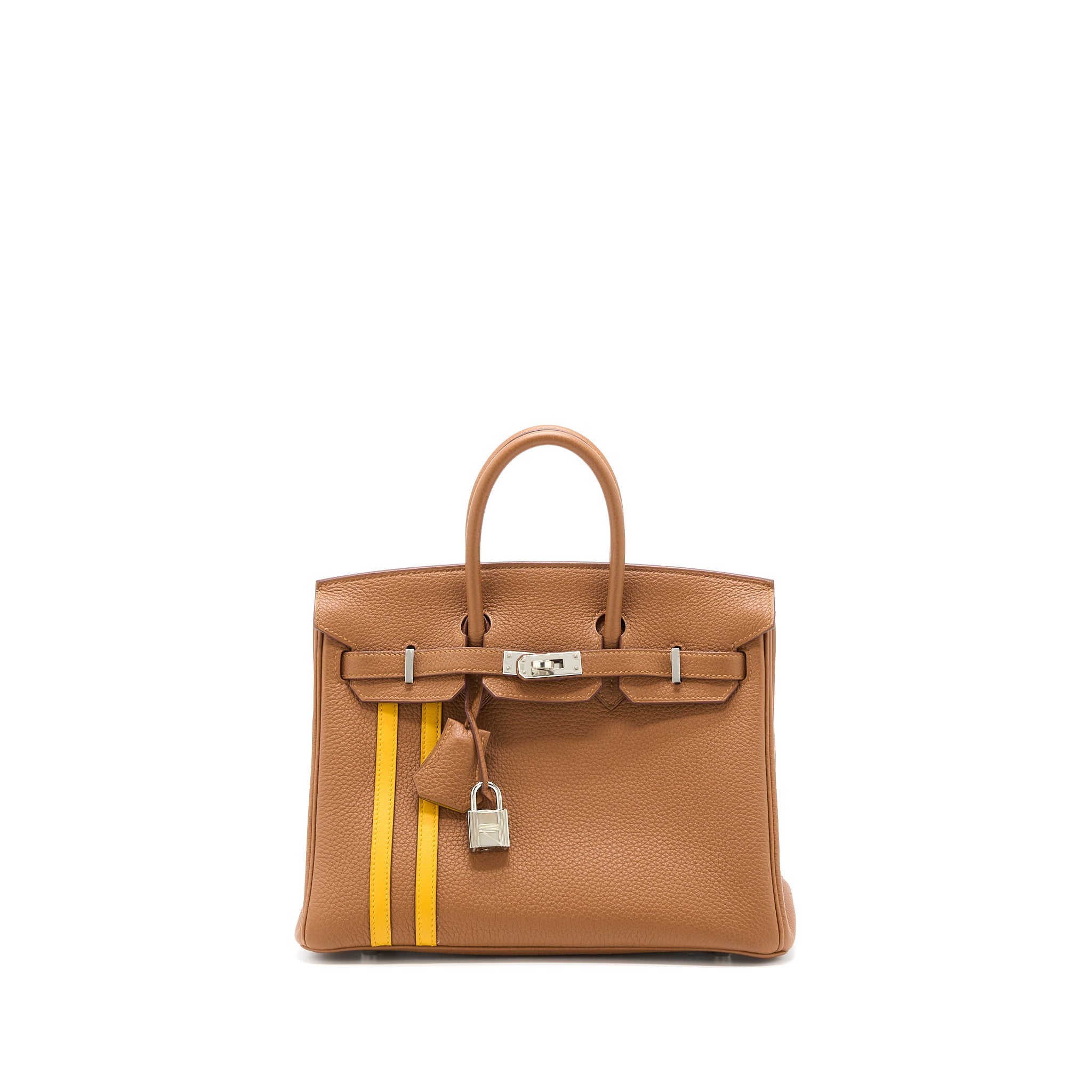 HERMES BIRKIN 25 OFFICER TOGO/SWIFT GOLD/AMBRE SHW