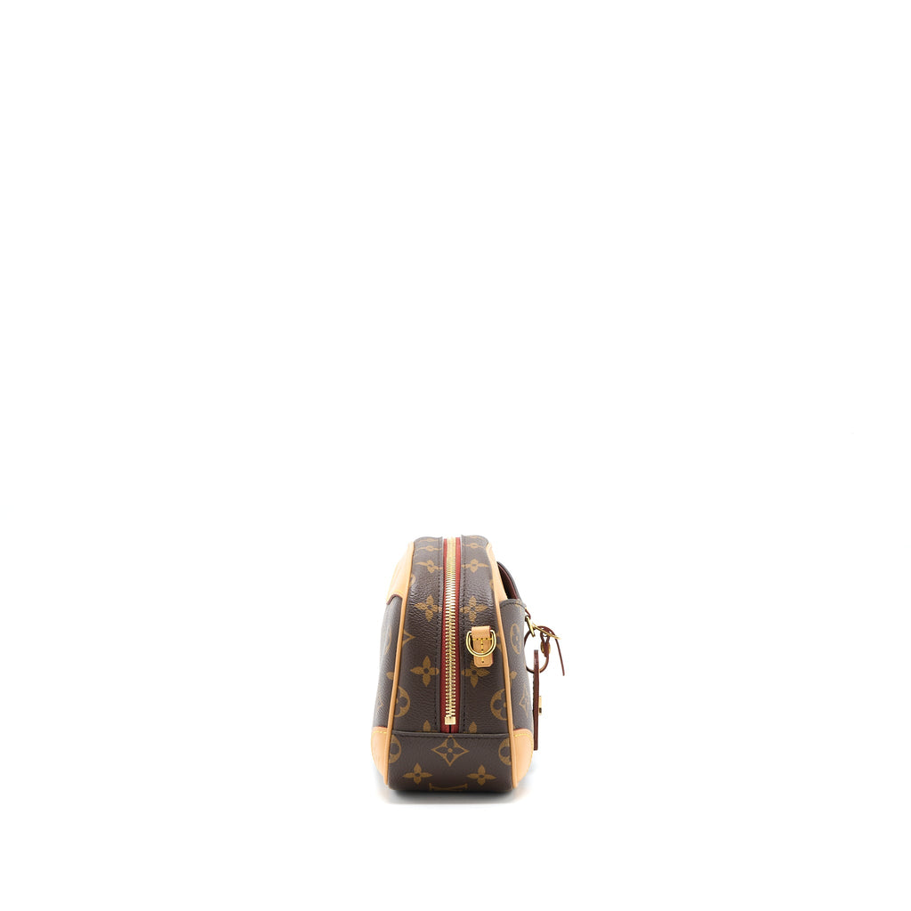 LOUIS VUITTON MINI DEAUVILLE SHOULDER BAG MONOGRAM CANVAS GHW