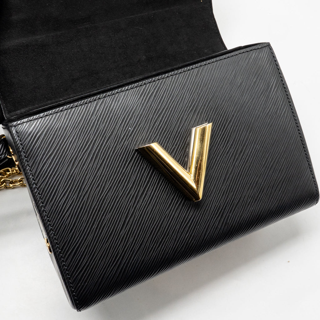 LOUIS VUITTON LOVE LOCK TWIST MM EPI BLACK MULTICOLOUR HARDWARE
