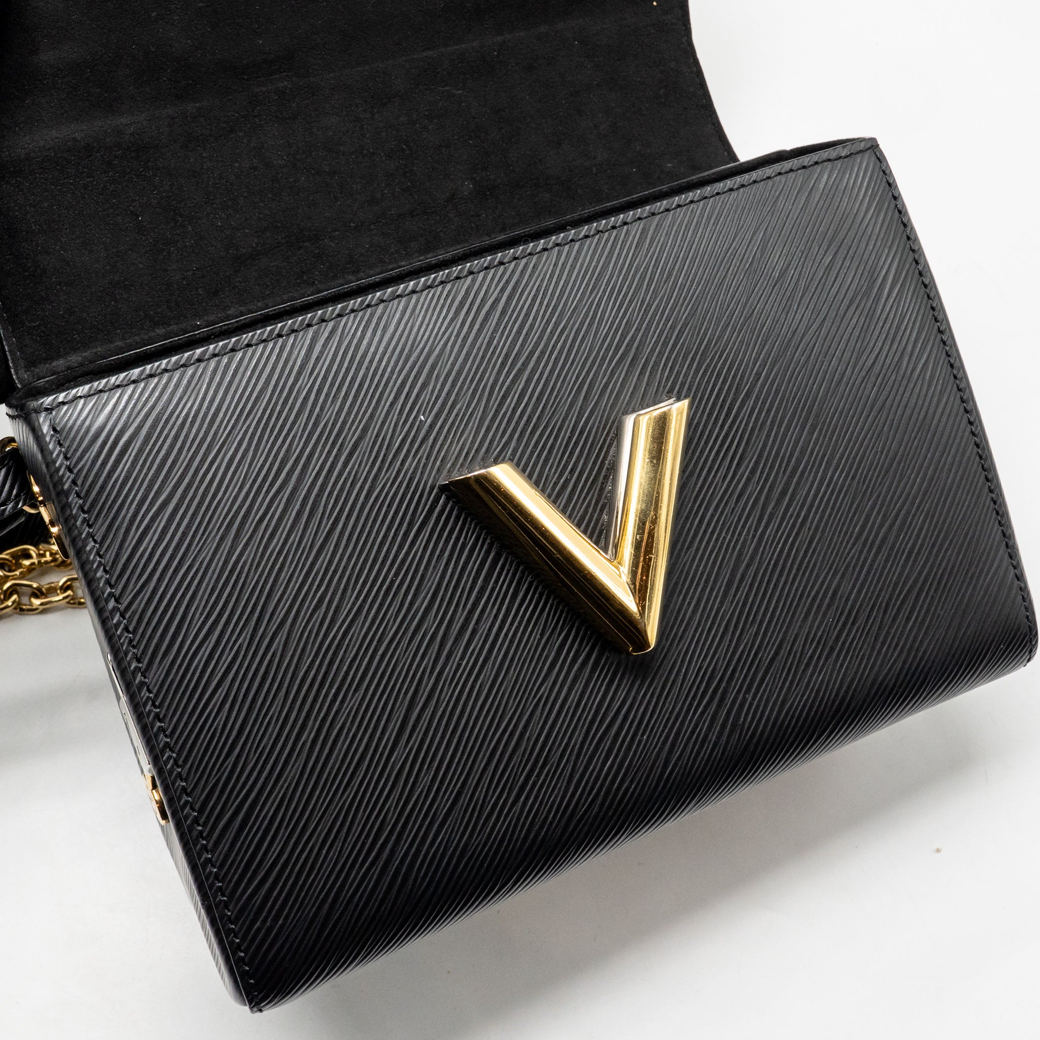 LOUIS VUITTON LOVE LOCK TWIST MM EPI BLACK MULTICOLOUR HARDWARE