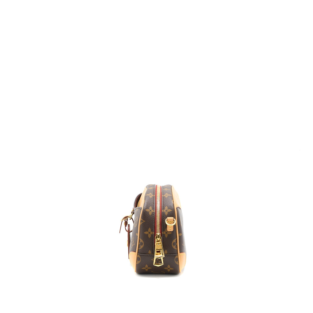 LOUIS VUITTON MINI DEAUVILLE SHOULDER BAG MONOGRAM CANVAS GHW