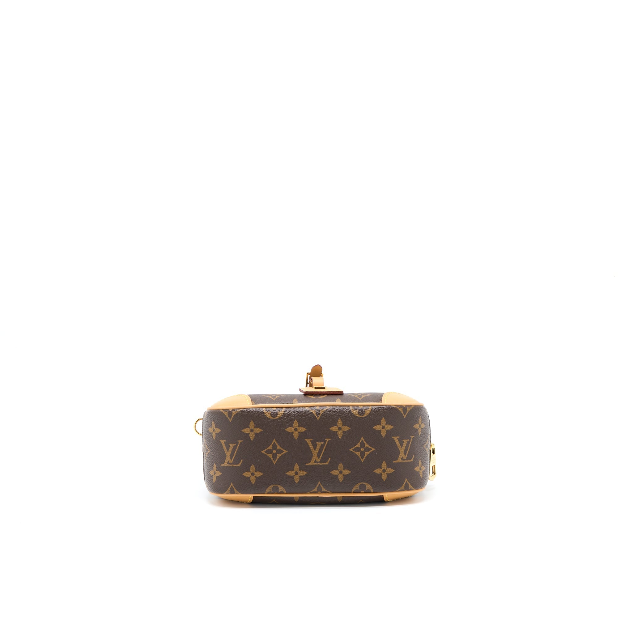 LOUIS VUITTON MINI DEAUVILLE SHOULDER BAG MONOGRAM CANVAS GHW