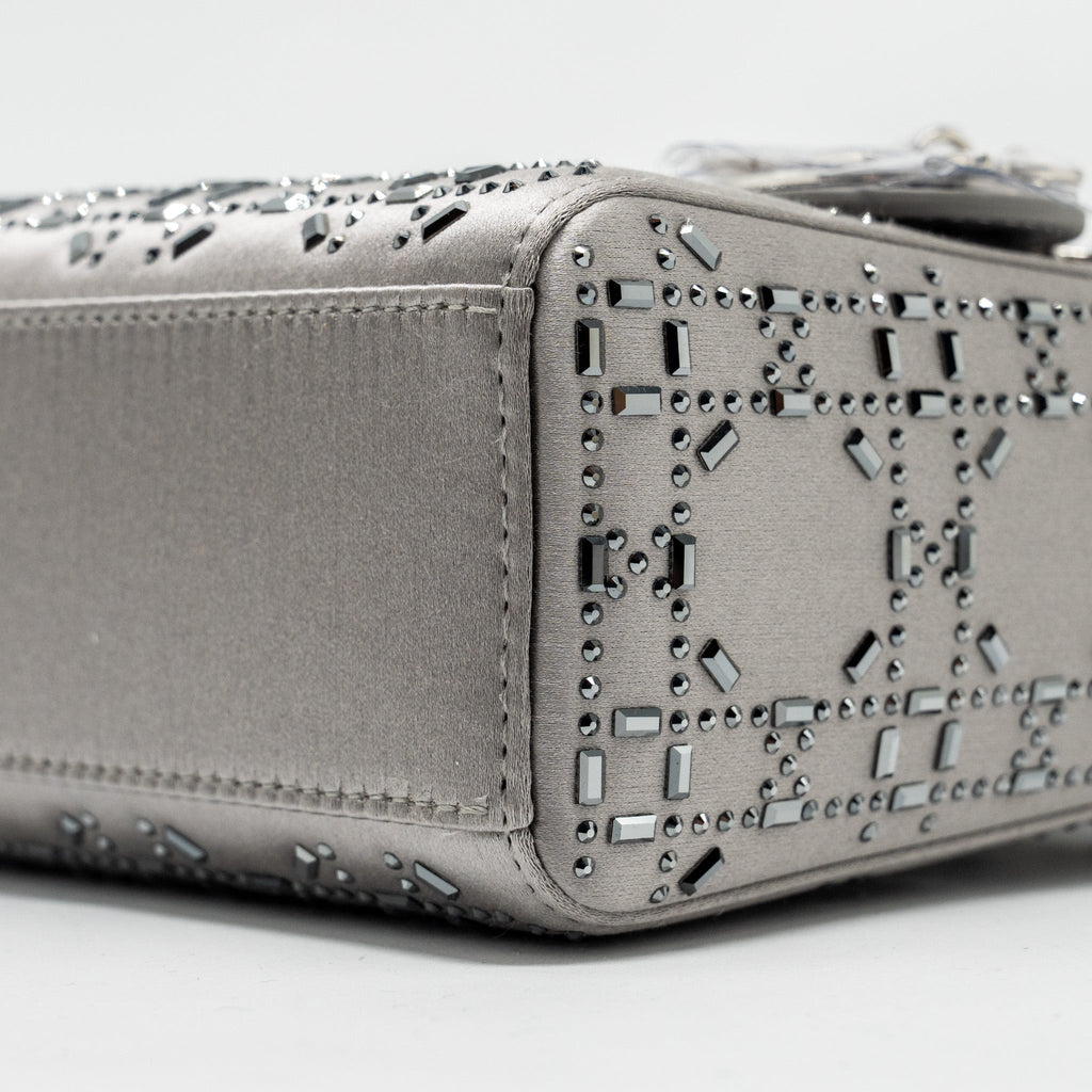 DIOR MINI LADY DIOR STAIN CRYSTAL GREY SHW