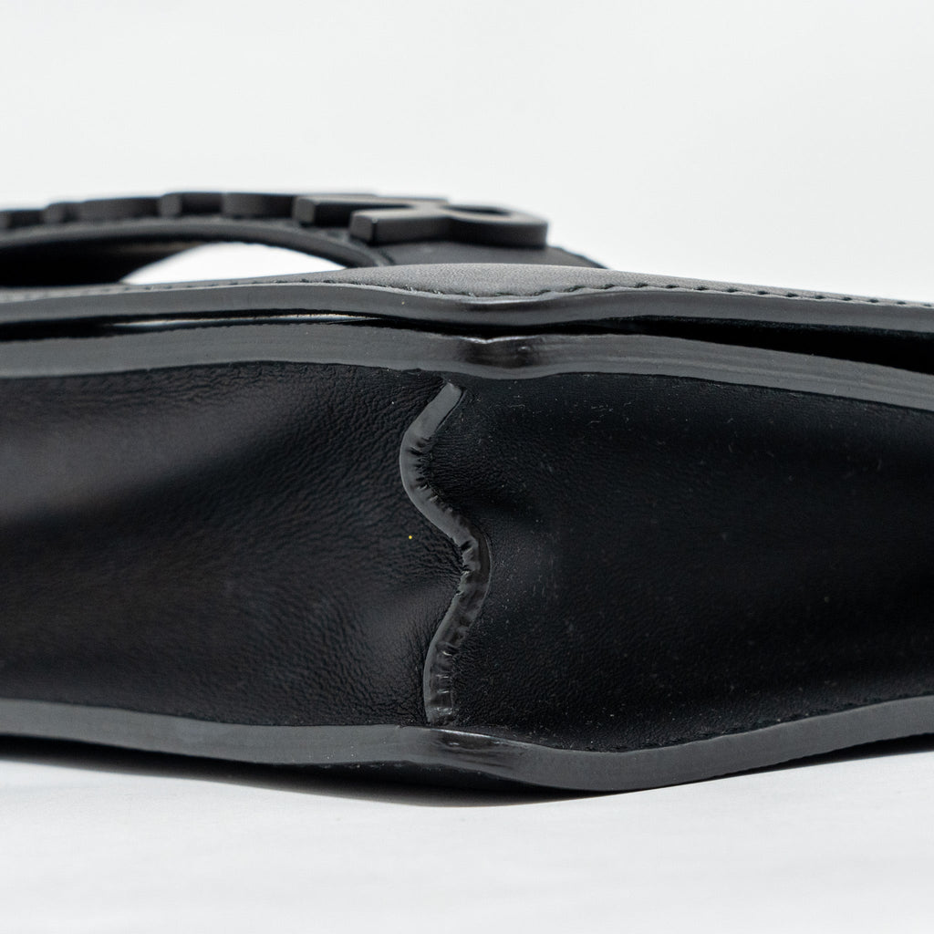 DIOR JADIOR FLAP BAG CALFSKIN SO BLACK