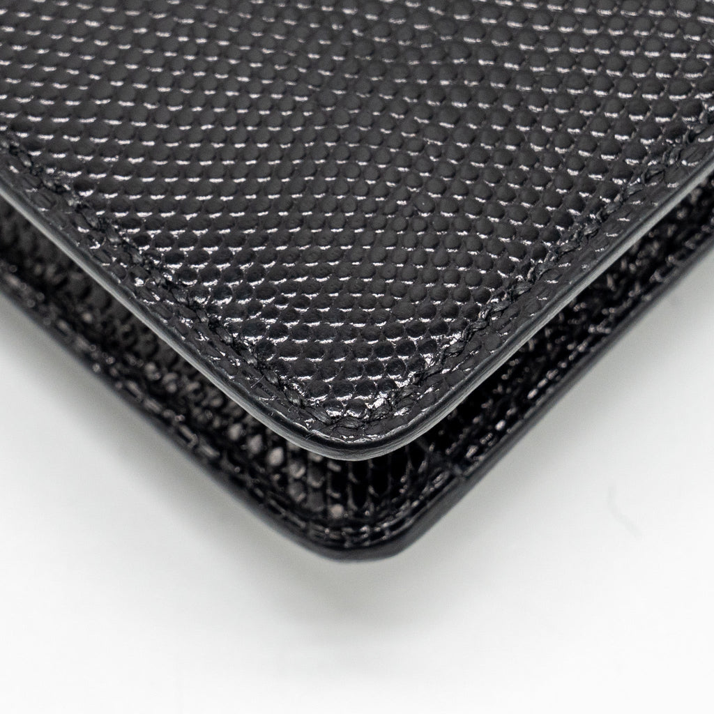 HERMES ROULIS SLIM LIZARD BLACK GHW